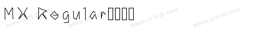 MX Regular字体转换